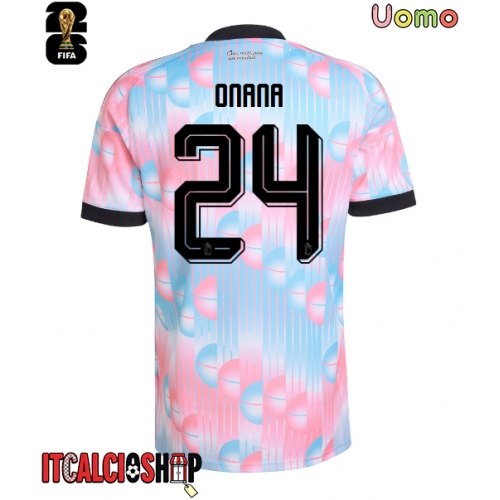 Belgio Amadou Onana #24 Seconda Maglia Mondiali 2026 Manica Corta